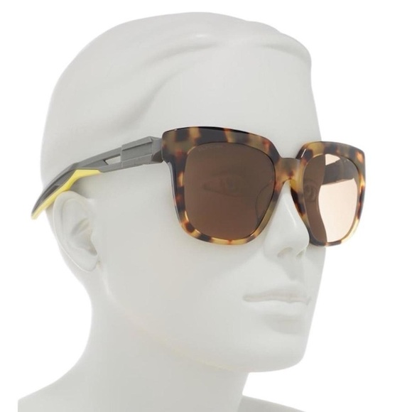 Balenciaga Women’s Sunglasses Square Frame 55mm BB0025SA - Picture 1 of 8